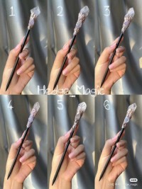 Spiritual Healing Peripherals - Crystal Wand Hairpin - Harry Potter Series (Ravenclaw, Slytherin)